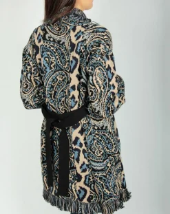 Femme Lauren Vidal Gilet Long Store indigo