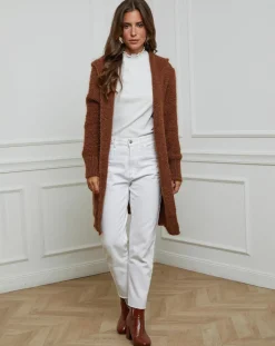 Femme Alice & Charlotte Gilet Lucie tabac