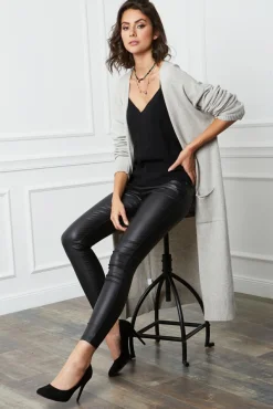 Femme Fleur de cachemire Gilet Mali Beige