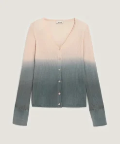 Femme Rodier Gilet Maëlys 100% laine tie & dye beige chair