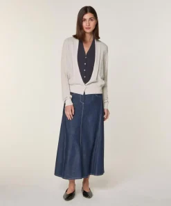 Femme Rodier Gilet Marianne en Laine 2 En 1 blanc