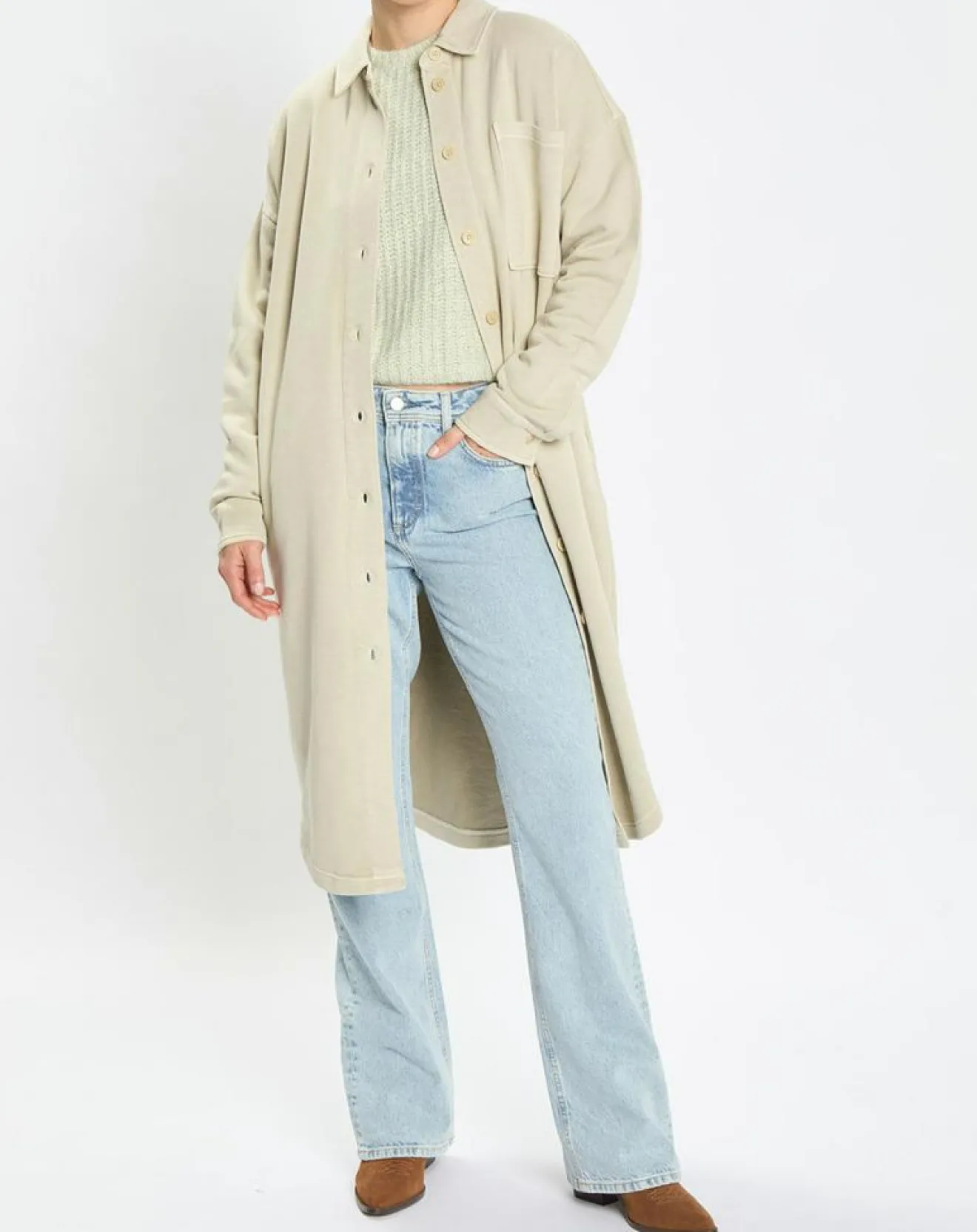 Femme Marc O'Polo Gilet Maxi beige