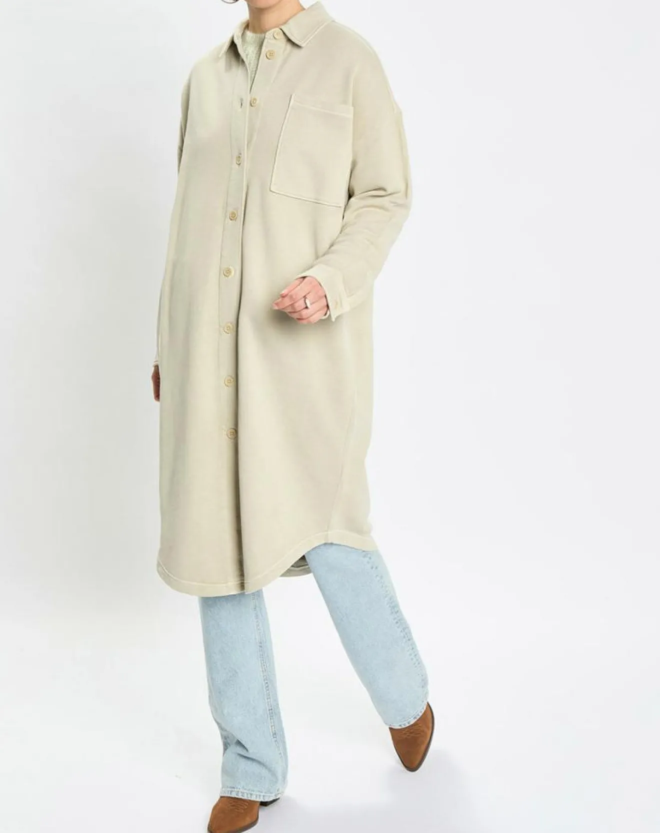 Femme Marc O'Polo Gilet Maxi beige