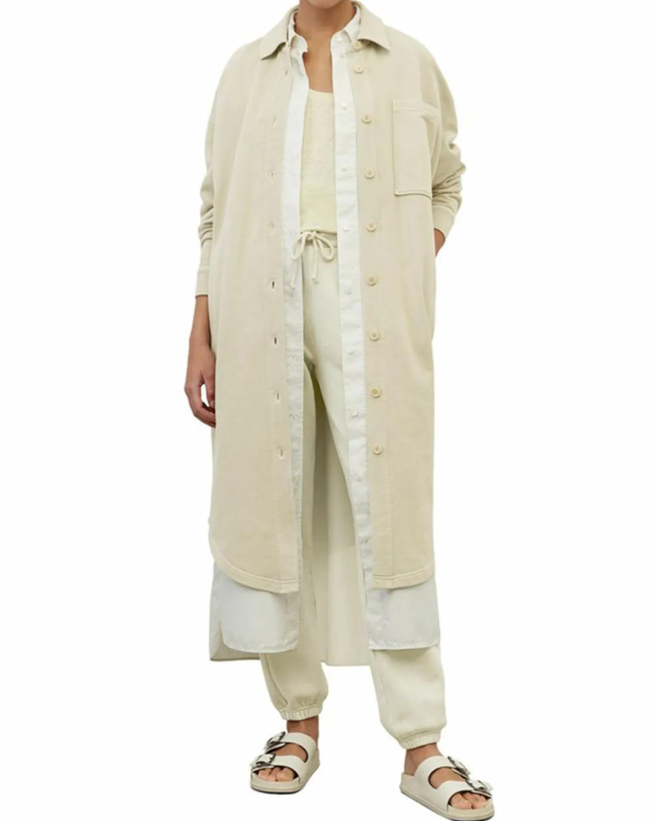 Femme Marc O'Polo Gilet Maxi beige