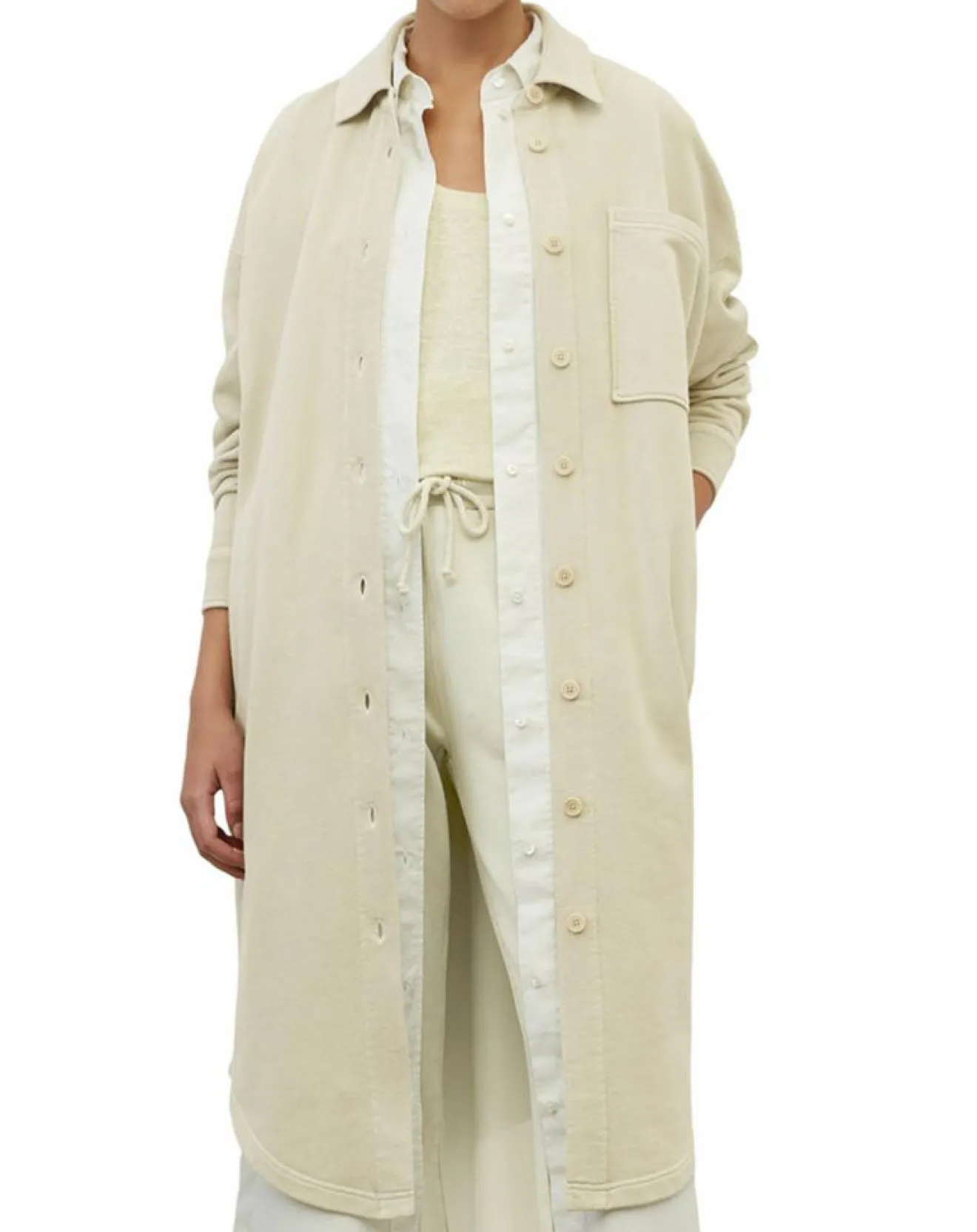 Femme Marc O'Polo Gilet Maxi beige