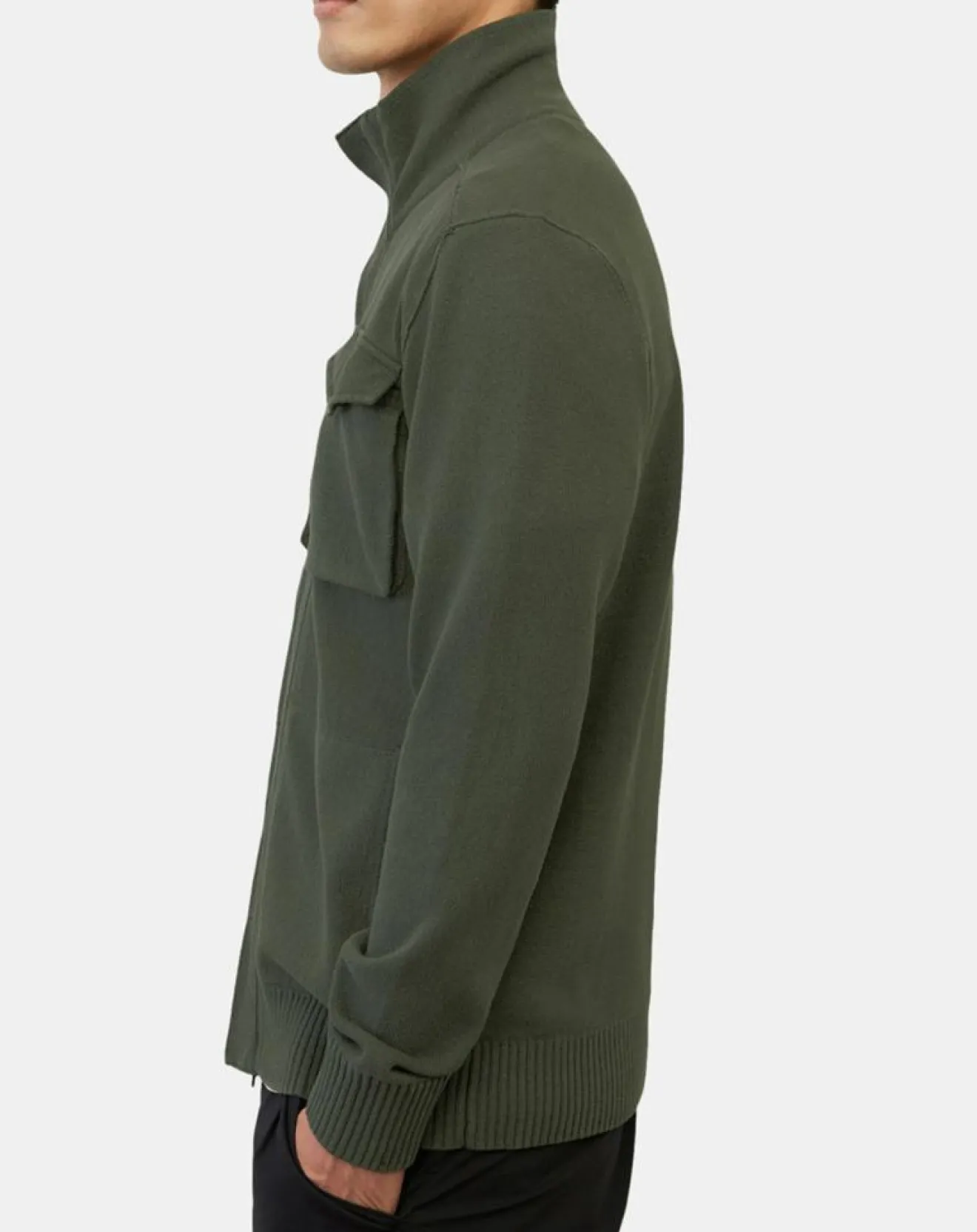 New Marc O'Polo Gilet Militaire kaki