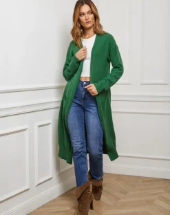 Sale Fleur de cachemire Gilet Nina vert