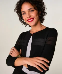 Best Rodier Gilet Noor col rond noir