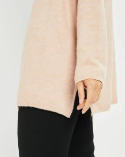 Discount Lauren Vidal Gilet Plume rose pâle