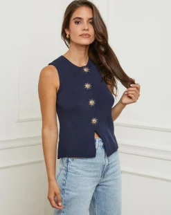 L'Armoire de Suzette Gilet Romy marine