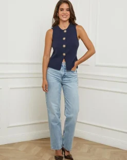 L'Armoire de Suzette Gilet Romy marine