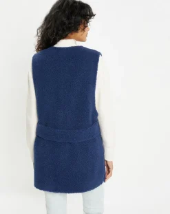 Online Lou Andrea Gilet réversible en Fausse Fourrure Dafne indigo