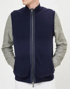 Best Hackett London Gilet réversible sans manches bleu marine