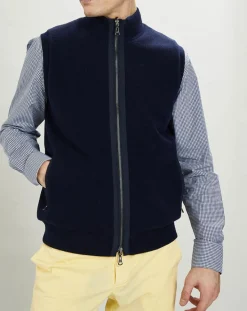 Best Hackett London Gilet réversible sans manches bleu marine