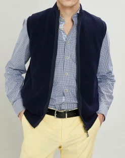 Best Hackett London Gilet réversible sans manches bleu marine