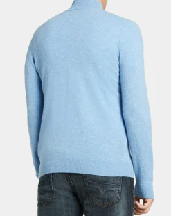 Homme Galeries Lafayette Gilet zippé 100% Cachemire Machgil bleu clair