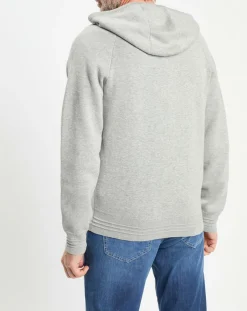 Sale Hackett London Gilet zippé à capuche gris