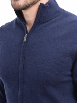 Sale C&Jo Gilet zippé classique bleu nuit