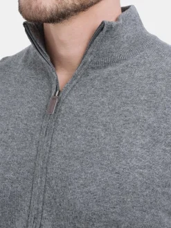 Sale C&Jo Gilet zippé classique loup