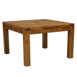 Outlet Bois & Chiffons Grande table à manger carréé allonge 130 Acacia Gordon Marron - 130x130x78 cm
