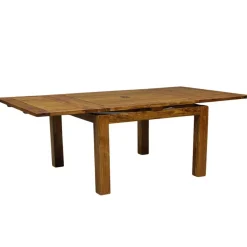 Outlet Bois & Chiffons Grande table à manger carréé allonge 130 Acacia Gordon Marron - 130x130x78 cm