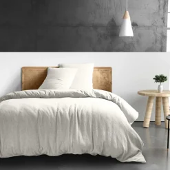 Baton Rouge Housse de couette 100% Gaze de coton blanche