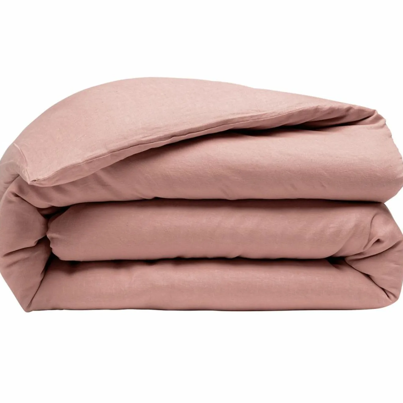 Best Baton Rouge Housse de couette 100% Lin rose nude