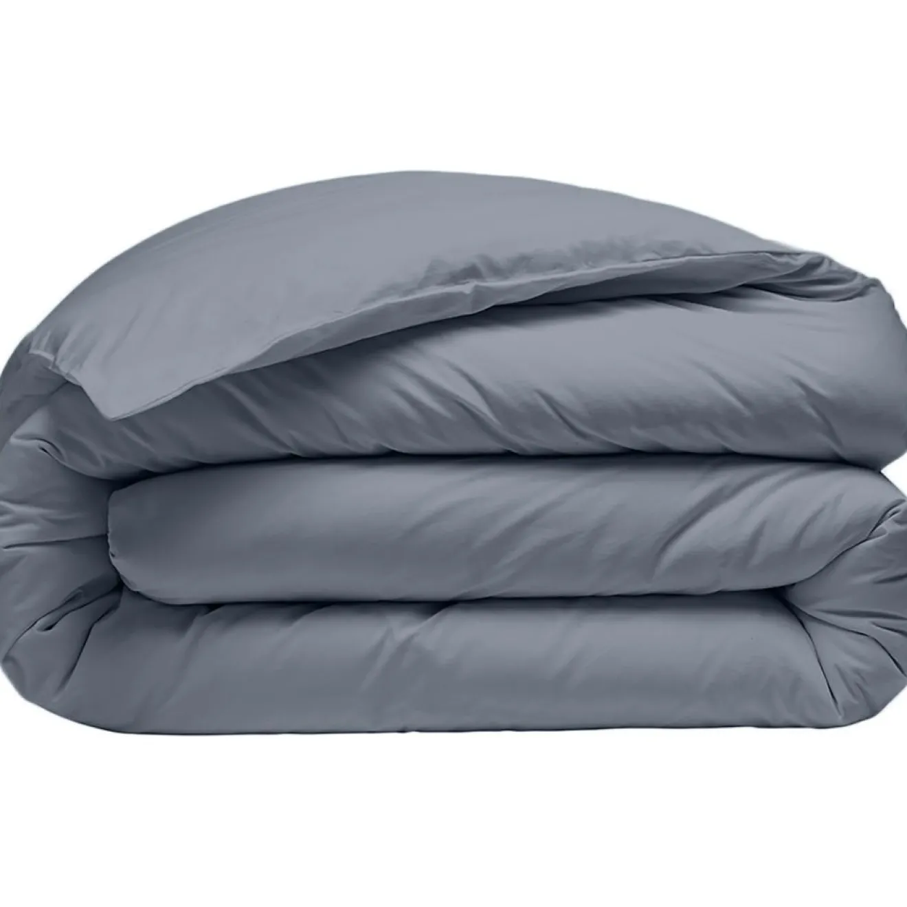 Sale Baton Rouge Housse de Couette 100% Percale de Coton - Finition Bouteille 40cm bleu forever