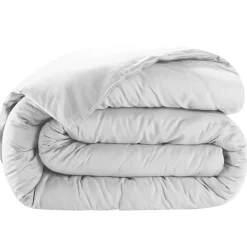 Sale Baton Rouge Housse de couette satin de coton lavé blanche