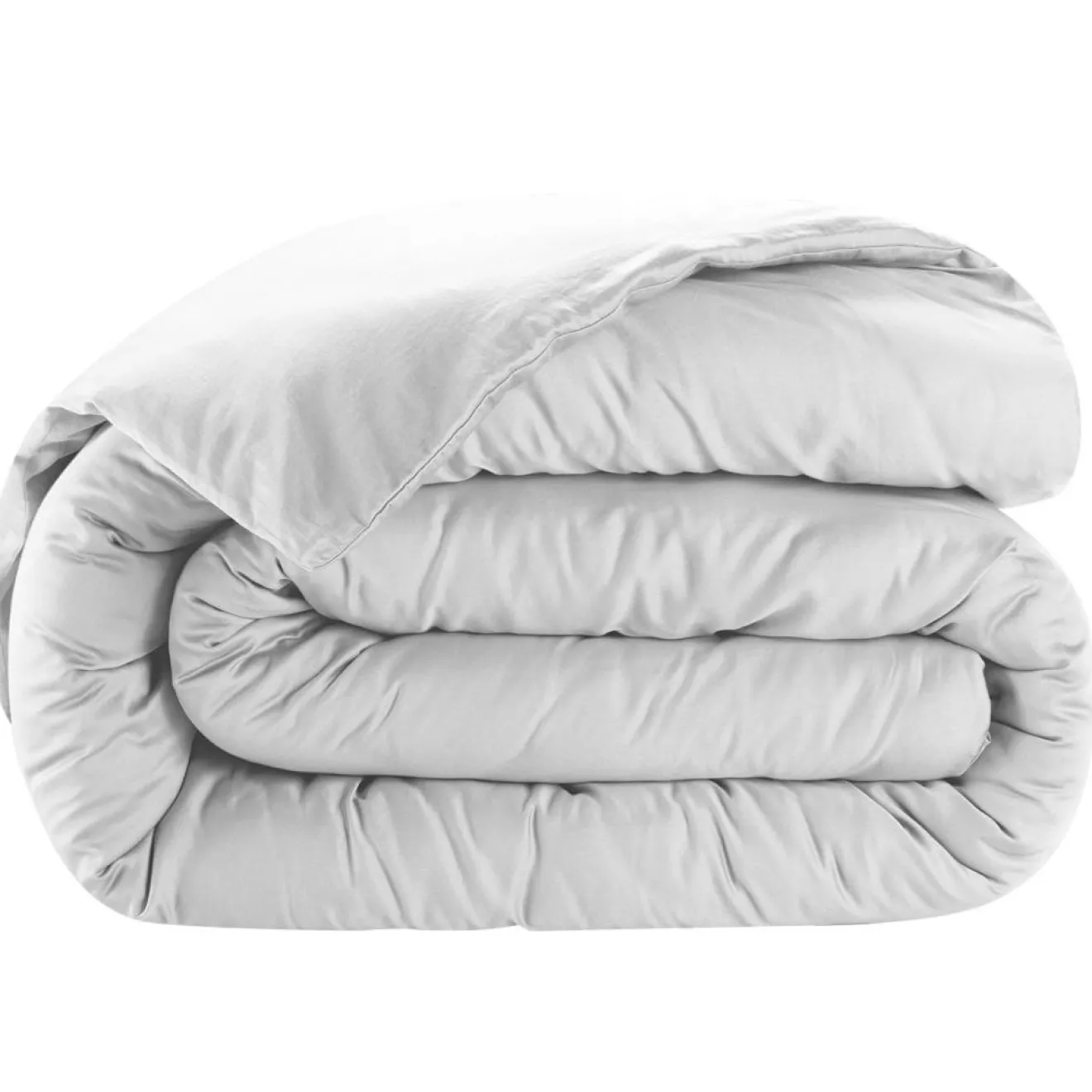 Sale Baton Rouge Housse de couette satin de coton lavé blanche