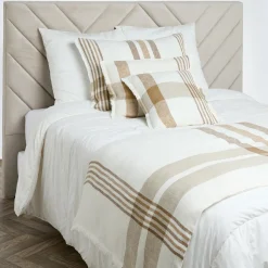 Best Haomy Housse de coussin 100% Lin Aalborg tabac - 40x60 cm