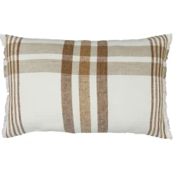 Haomy Housse de coussin 100% Lin Aalborg tabac - 50x80 cm