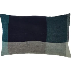 Haomy Housse de coussin 100% Lin Saporo encre - 50x80 cm