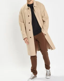 Homme Marc O'Polo Imperméable en Coton Bio Non Doublé beige