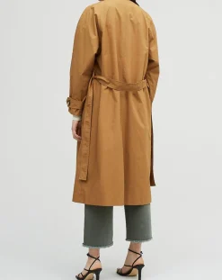 Online Chloé Stora Imperméable en Toile de coton Guy camel