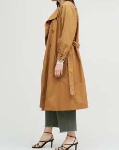 Online Chloé Stora Imperméable en Toile de coton Guy camel
