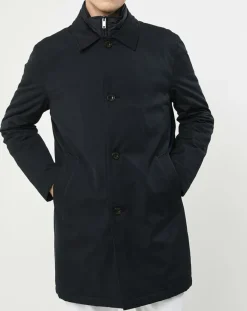 Outlet Hackett London Imperméable Membrane bleu marine