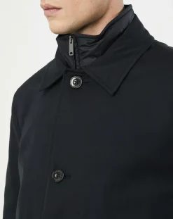 Outlet Hackett London Imperméable Membrane bleu marine