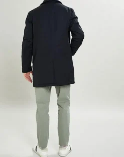 Outlet Hackett London Imperméable Membrane bleu marine