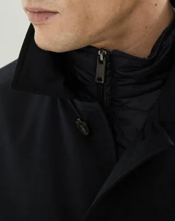 Outlet Hackett London Imperméable Membrane bleu marine