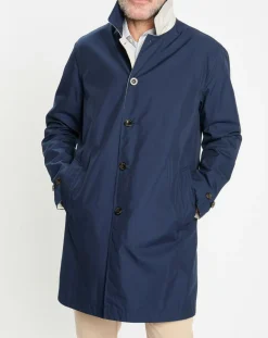Hot Hackett London Imperméable réversible beige/ bleu