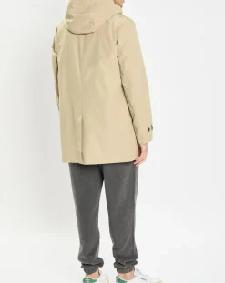 Homme Marc O'Polo Imperméable Technique à Capuche Non Doublé beige