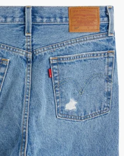 Sale Levi's® Jean 501 Crop coupe droite bleu