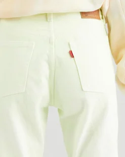 Femme Levi's® Jean 501 Crop In The Lime pastel jaune