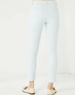 Femme Cuisse de Grenouille Jean 7/8 Enigme bleu clair