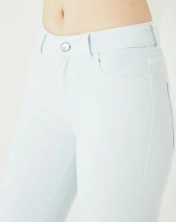 Femme Cuisse de Grenouille Jean 7/8 Enigme bleu clair