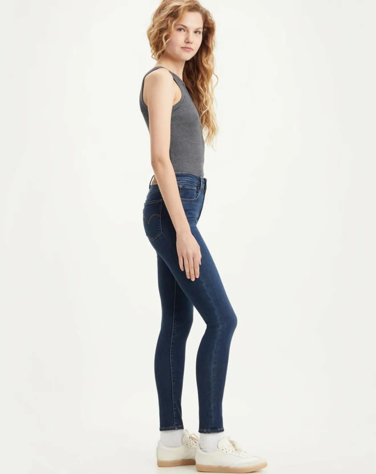 Online Levi's® Jean 721 High Rise Skinny taille haute bleu brut