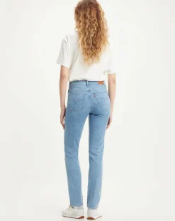 Femme Levi's® Jean 724 High Rise Slim taille haute bleu