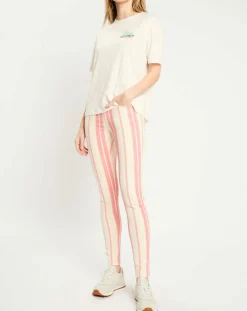 New Scotch & Soda Jean à rayures rose/écru