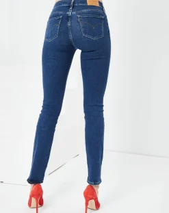 Femme Levi's® Jean 712 Slim Read Btwn The Lines bleu